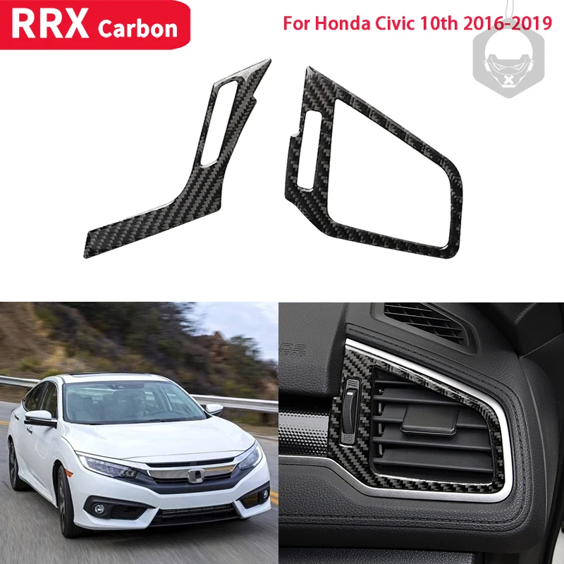 RRX for Honda Civic 10th Gen 2016 2017 2018 2019 Car Soft Carbon Fiber Side Air Vent Frame Cover Protective Trim Car Accessories
RRX for Honda Civic 10th Gen 2016 2017 2018 2019 Car Soft Carbon Fiber Side Air Vent Frame Cover Protective Trim Car Accessories