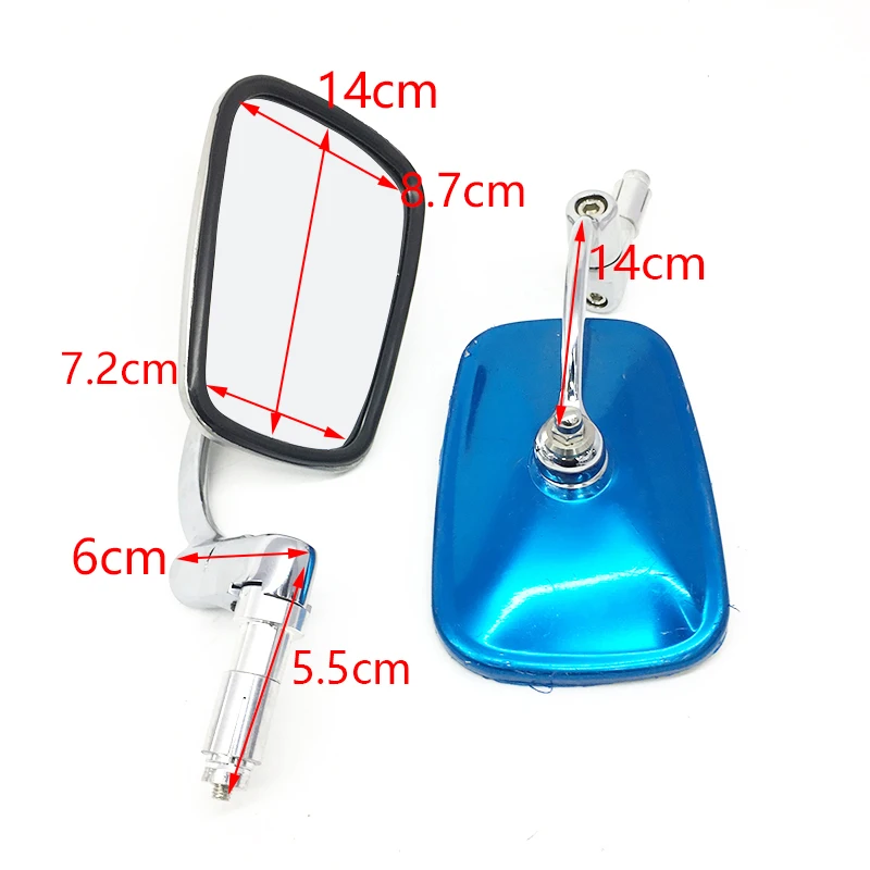 Universal Motorcycle Chrome Aluminum 7/8" 22MM Side Rear View Mirrors Handle Bar End Dual Sport bike Cruiser Bobber Chopper
Universal Motorcycle Chrome Aluminum 7/8" 22MM Side Rear View Mirrors Handle Bar End Dual Sport bike Cruiser Bobber Chopper