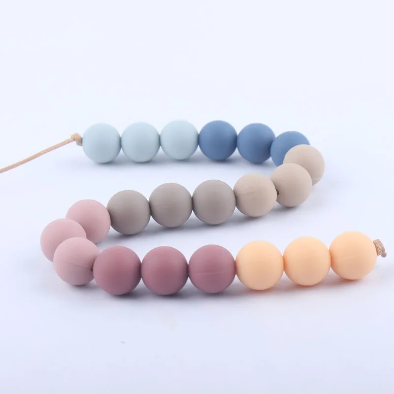 Silicone Beads Teethers 15mm 10pcs DIY Threaded Silica Beads BPA Free for Food Grade Silicone Teething Accessory
Silicone Beads Teethers 15mm 10pcs DIY Threaded Silica Beads BPA Free for Food Grade Silicone Teething Accessory