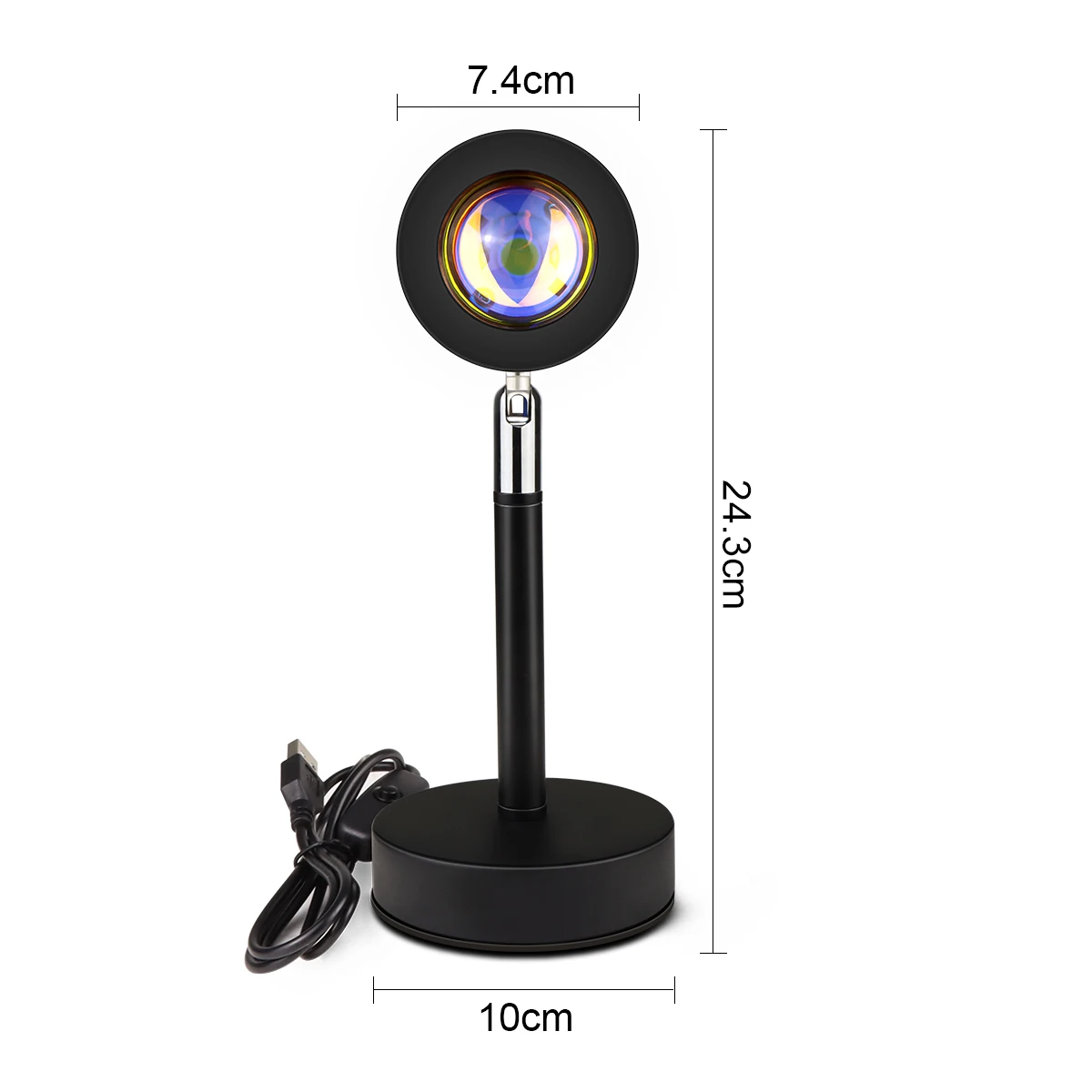 USB Led Night Light Sunset Red Projector Rainbow Atmosphere Table Lamp for Home Bedroom Coffe shop Background Wall Decoration
USB Led Night Light Sunset Red Projector Rainbow Atmosphere Table Lamp for Home Bedroom Coffe shop Background Wall Decoration