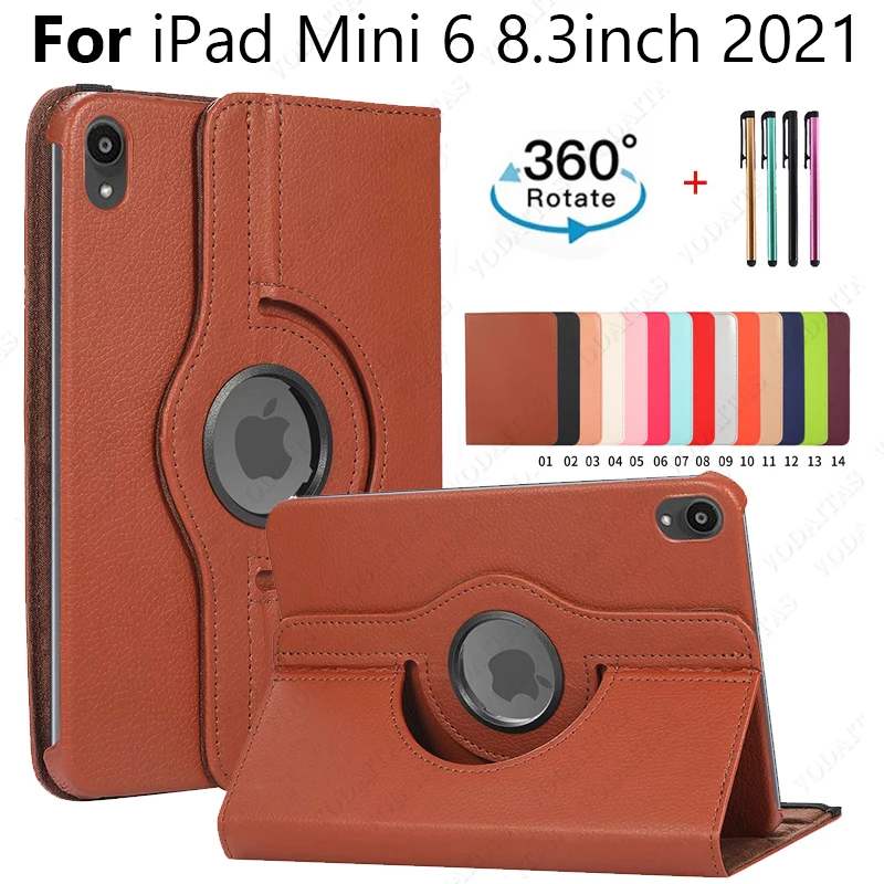 Вращающийся на 360 градусов умный чехол из искусственной кожи для Apple iPad Mini 6, чехол 2021 дюйма, чехол с функцией автоматического сна/пробуждения...
Вращающийся на 360 градусов умный чехол из искусственной кожи для Apple iPad Mini 6, чехол 2021 дюйма, чехол с функцией автоматического сна/пробуждения...