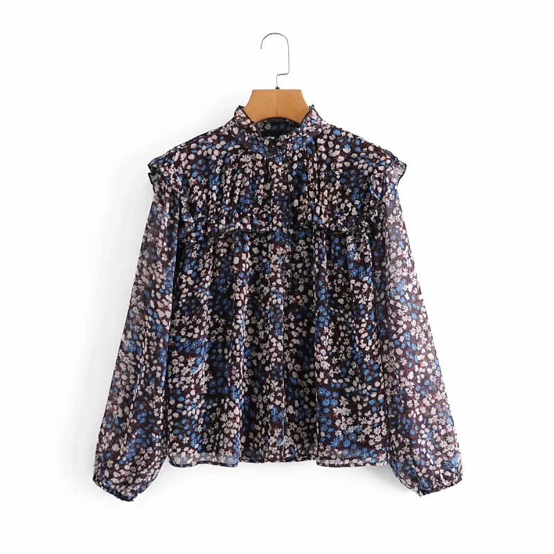PUWD Casual Woman Loose Ruffles Chiffon Blouse 2021 Spring Fashion Ladies Oversized Floral Tops Female Elegant Vacation Shirts
PUWD Casual Woman Loose Ruffles Chiffon Blouse 2021 Spring Fashion Ladies Oversized Floral Tops Female Elegant Vacation Shirts