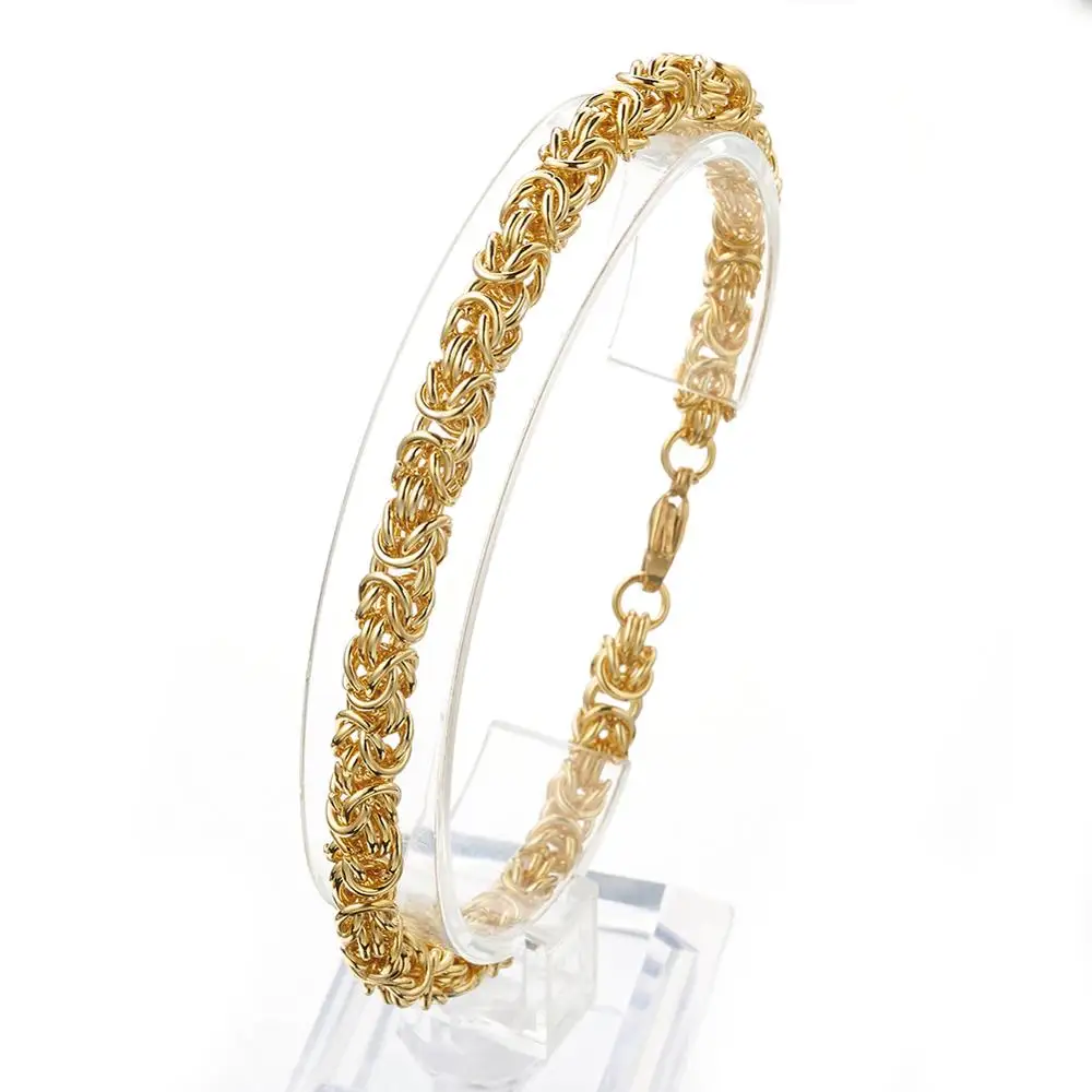 New Arrive 6mm Metal Stainless Steel Gold Tone Handmade Byzantine Chain Mens Womens Necklace/Bracelet Unisexs Jewelry 7-40" Hot
New Arrive 6mm Metal Stainless Steel Gold Tone Handmade Byzantine Chain Mens Womens Necklace/Bracelet Unisexs Jewelry 7-40" Hot