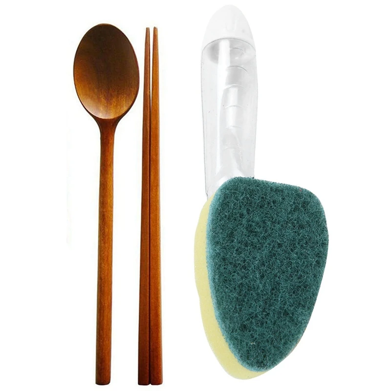 Kitchen Cleaning Brush Scrubber Washing Dish Bowl & Wooden Tableware Combination Tableware, Spoon and Chopsticks
Kitchen Cleaning Brush Scrubber Washing Dish Bowl & Wooden Tableware Combination Tableware, Spoon and Chopsticks