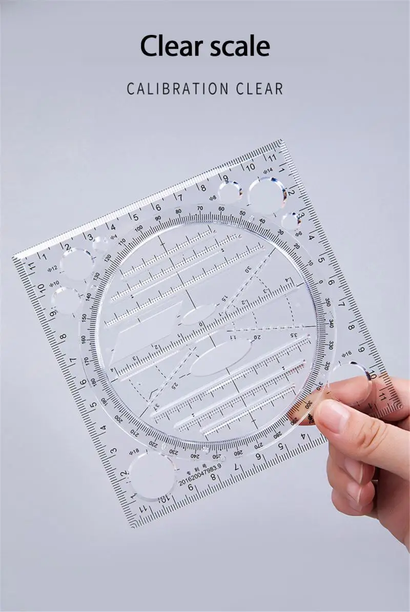Multifunctional Drawing Template Art Design Construction Architect Stereo Geometry Ellipse Drafting Scale Ruler Measuring Tool
Multifunctional Drawing Template Art Design Construction Architect Stereo Geometry Ellipse Drafting Scale Ruler Measuring Tool