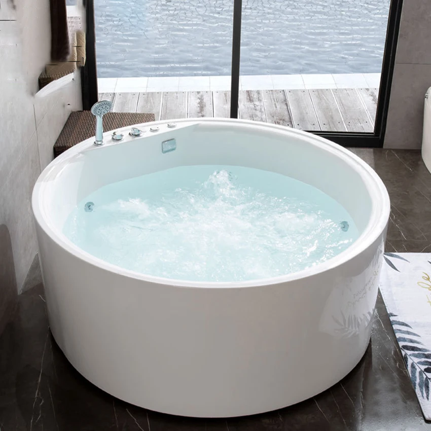 1.3M/1.5M Acrylic Bathtubs Surfing Massage Bathtub Integrated Seamless Circular Bathtub Home Hotel Adult Bath Tub 220V/110V
1.3M/1.5M Acrylic Bathtubs Surfing Massage Bathtub Integrated Seamless Circular Bathtub Home Hotel Adult Bath Tub 220V/110V