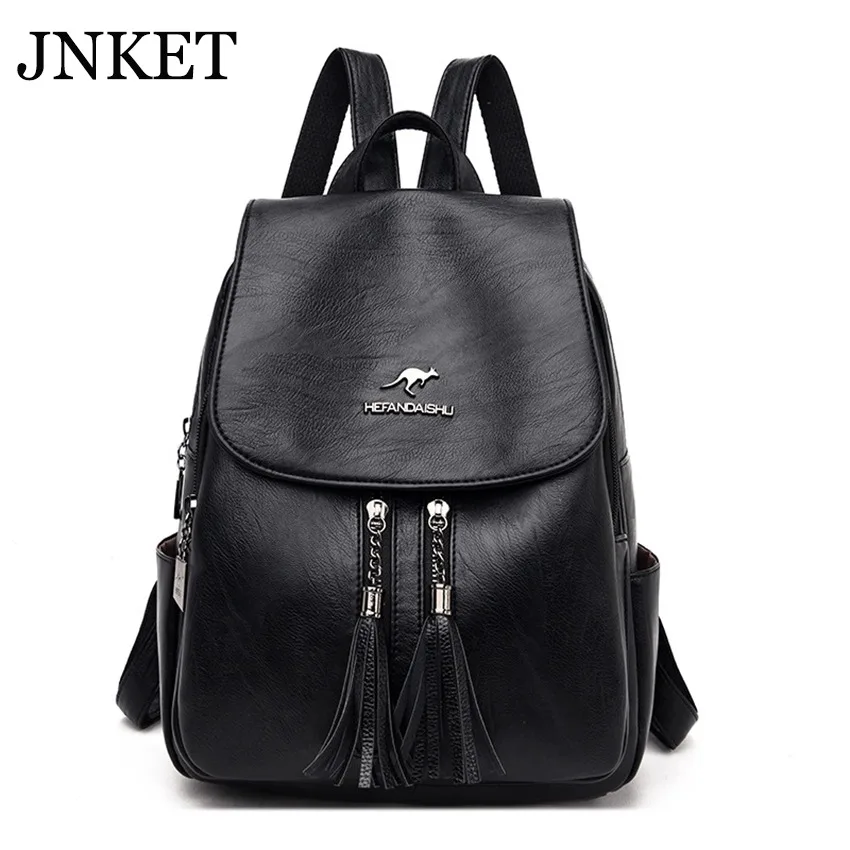 JNKET, Новый Модный женский рюкзак с кисточками, рюкзаки из искусственной кожи, вместительный дорожный рюкзак
JNKET, Новый Модный женский рюкзак с кисточками, рюкзаки из искусственной кожи, вместительный дорожный рюкзак