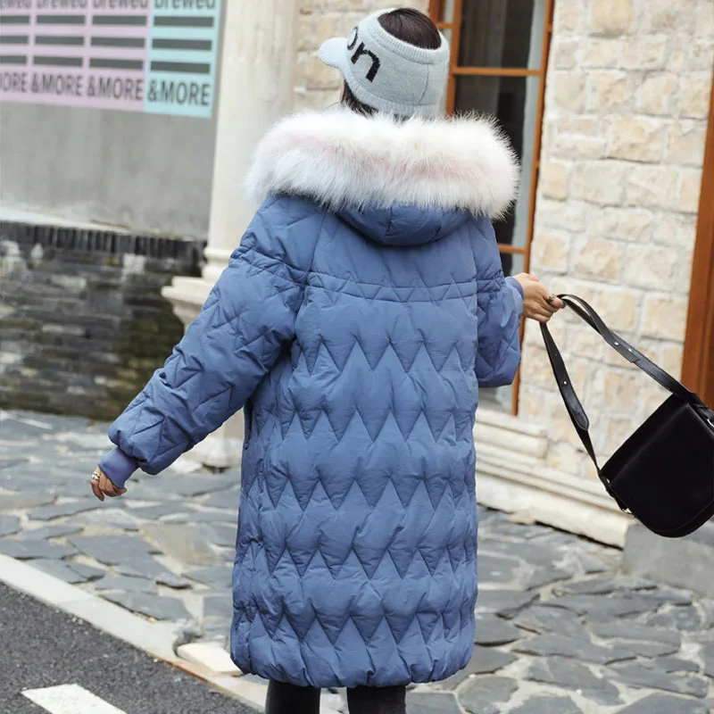 Fur Collar Hooded Mid-Length Parkas Mujer 2019 Winter Warm Down Cotton Padded Quilted Jacket Coat Femme Snow Outerwear
Fur Collar Hooded Mid-Length Parkas Mujer 2019 Winter Warm Down Cotton Padded Quilted Jacket Coat Femme Snow Outerwear
