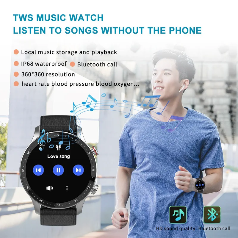 Running Sports Smart Bracelet FitnessTracker Heart Rate Blood Pressure Waterproof Smart WatchTWS Bluetooth Smart Wristband IP68
Running Sports Smart Bracelet FitnessTracker Heart Rate Blood Pressure Waterproof Smart WatchTWS Bluetooth Smart Wristband IP68