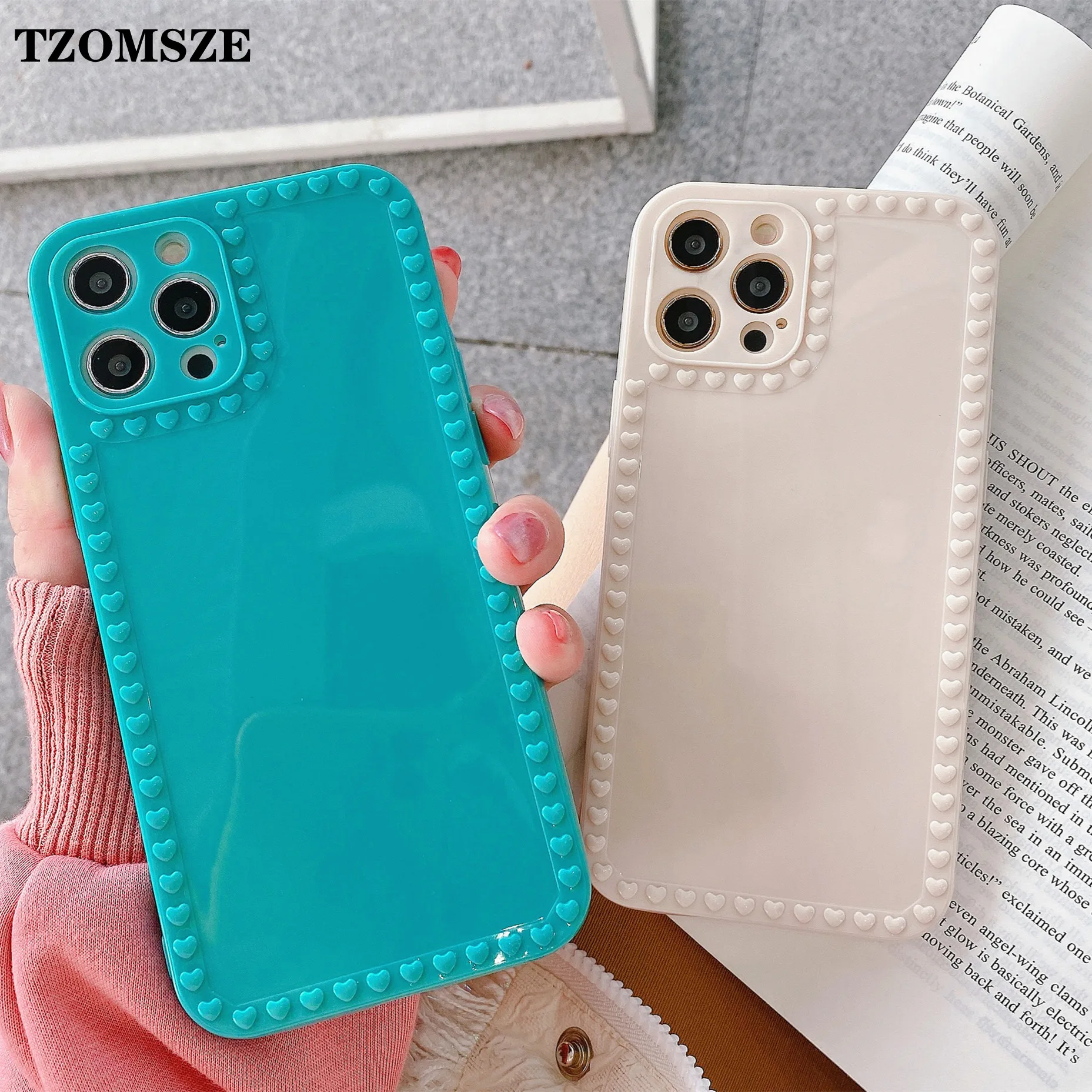 Phone Case for IPhone 12 Mini 11 Pro Max SE 2020 XS XR 6 7 8 Plus Solid Color Soft TPU Love Heart Protection Funda Back Cover
Phone Case for IPhone 12 Mini 11 Pro Max SE 2020 XS XR 6 7 8 Plus Solid Color Soft TPU Love Heart Protection Funda Back Cover