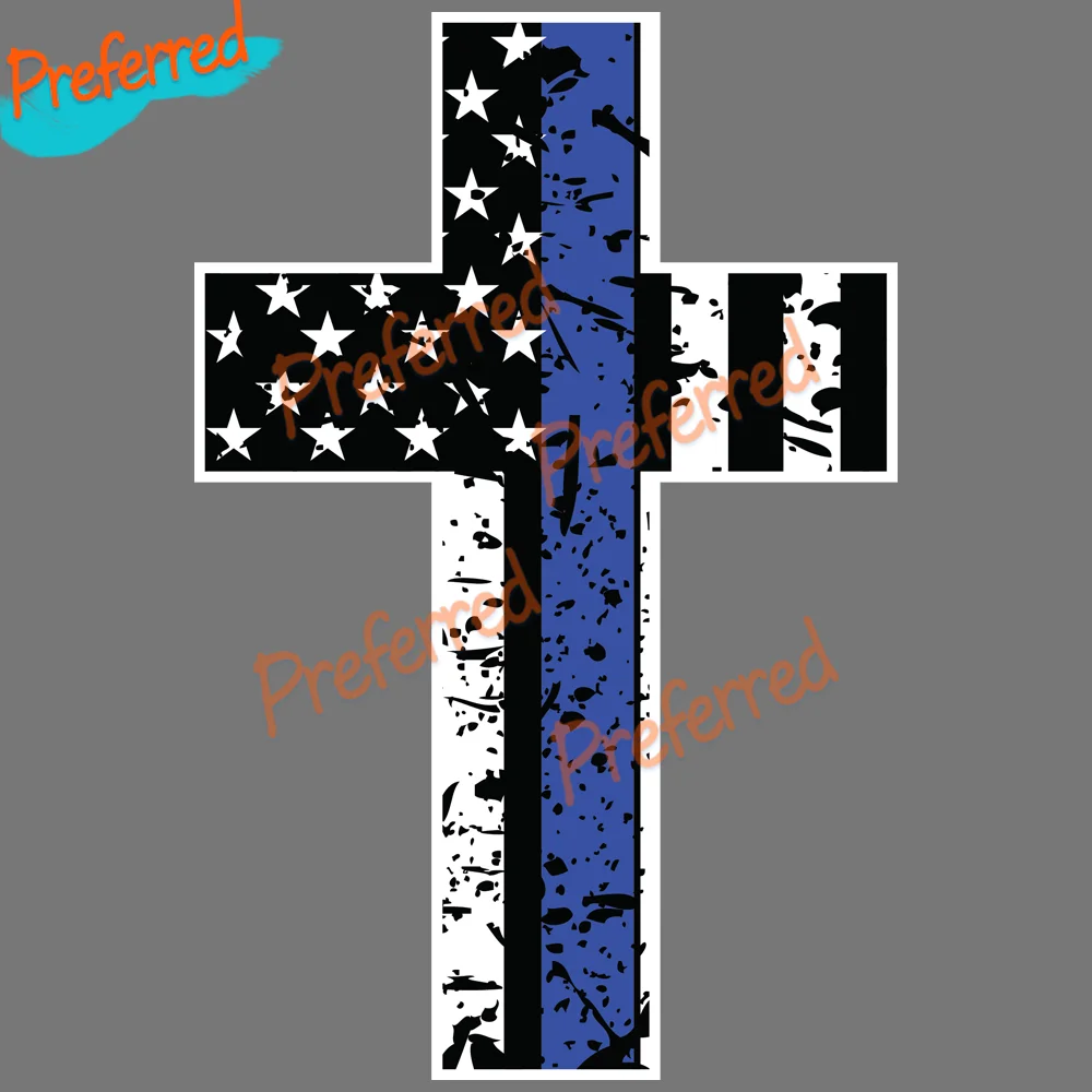 Thin Blue Line Cross Vinyl Sticker Car Truck Window Decal Police Officer Life Sticker for Your Home, Car, Coolers Laptops Decal
Thin Blue Line Cross Vinyl Sticker Car Truck Window Decal Police Officer Life Sticker for Your Home, Car, Coolers Laptops Decal