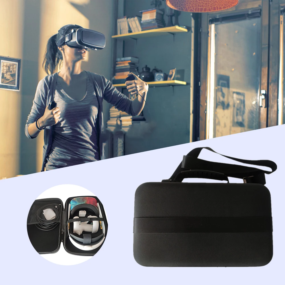 Protable Carry Bag For Oculus Quest 2 VR Headset Travel Carrying Case EVA Storage Bag For Oculus Quest 2 Package VR Accessories
Protable Carry Bag For Oculus Quest 2 VR Headset Travel Carrying Case EVA Storage Bag For Oculus Quest 2 Package VR Accessories