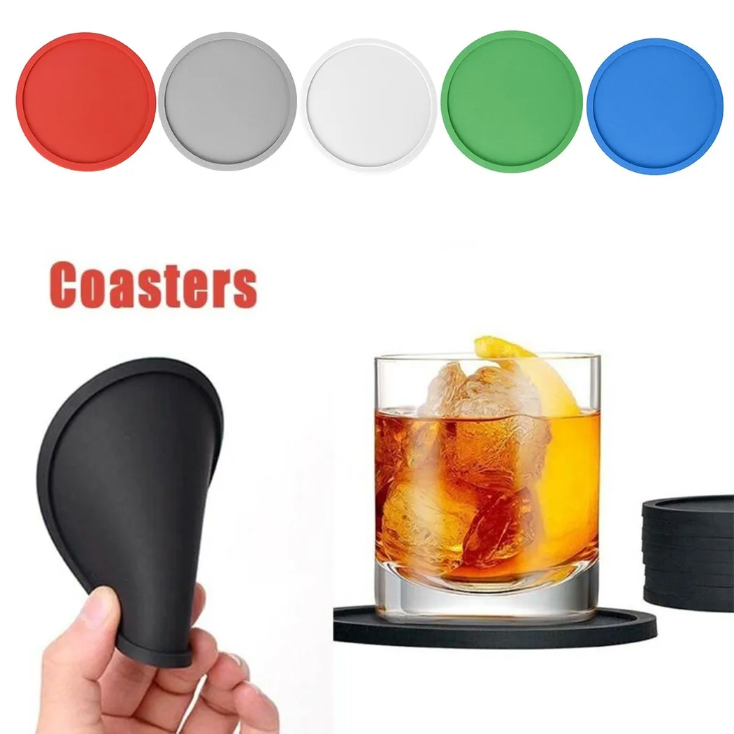 Mats & Pads Rubber Silicone Heat Resistant Hot Drink Coasters Placemat Coffee Tea Mug Thickened PVC Coaster Kitchen Accessories
Mats & Pads Rubber Silicone Heat Resistant Hot Drink Coasters Placemat Coffee Tea Mug Thickened PVC Coaster Kitchen Accessories