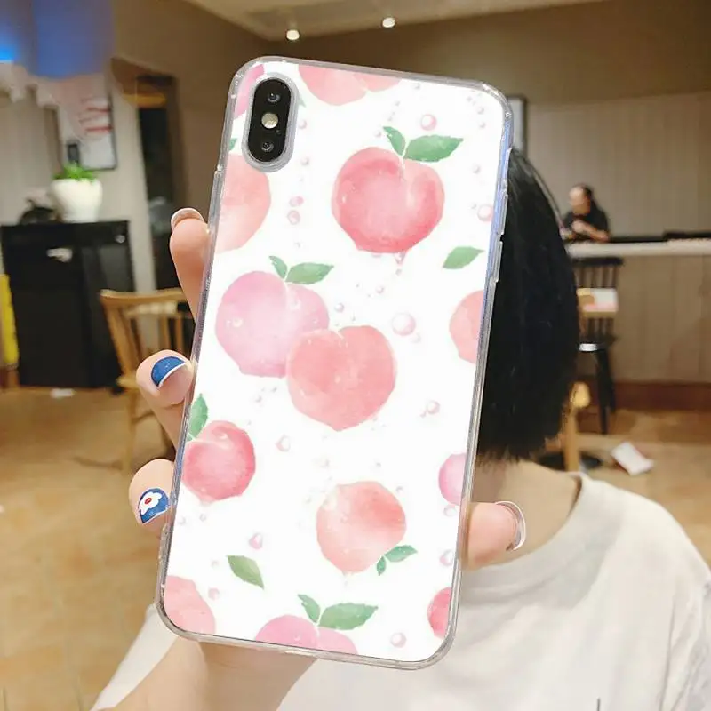 Peach fruit pink pattern Phone Case Transparent soft For iphone 5 6 7 8 11 12 s c se plus mini x xs xr pro max shell 
Peach fruit pink pattern Phone Case Transparent soft For iphone 5 6 7 8 11 12 s c se plus mini x xs xr pro max shell