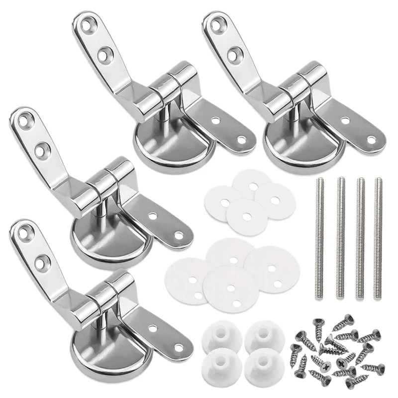 2 Pair of Toilet Seat Hinges Fittings Replacement Hinges and Fixtures Fittings for Wooden Resin Toilet Seats
2 Pair of Toilet Seat Hinges Fittings Replacement Hinges and Fixtures Fittings for Wooden Resin Toilet Seats