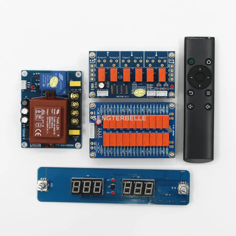 Hifi Remote Relay Volume Control Board Passive Preamp Board Audio Input Choose Board With PSU
Hifi Remote Relay Volume Control Board Passive Preamp Board Audio Input Choose Board With PSU