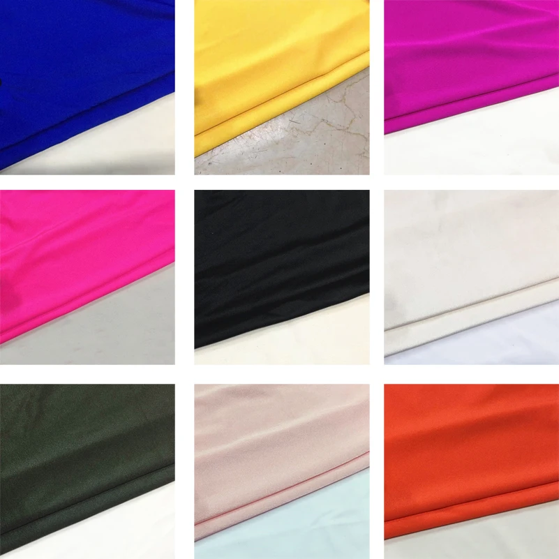 

Chain Mercerized Nylon Spandex High Elastic Fabric 4 Way Stretch Lycra Polyamide Elastane Fabric For Yoga Latin Swimwear Per Met