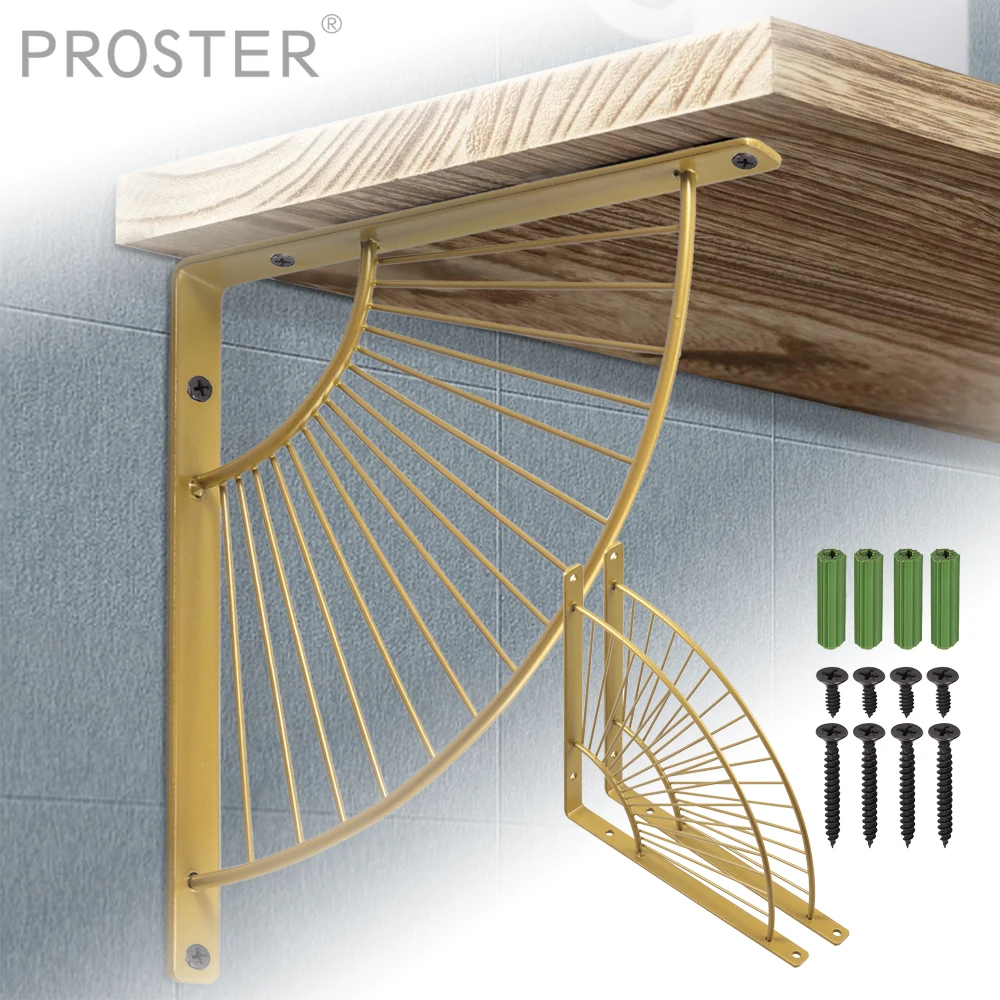 Proster 2 шт. Веерообразный кронштейны полки настенные стенд держатель для офиса сад