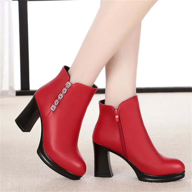 TIMETANG Winter Women Ankle Boots Platform High Heels Boots Genuine Leather+PU Sexy Shoes Snow Female Boot
TIMETANG Winter Women Ankle Boots Platform High Heels Boots Genuine Leather+PU Sexy Shoes Snow Female Boot