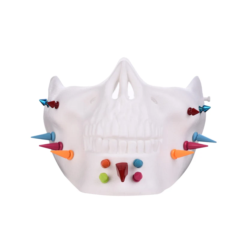 Costume Halloween Party Skull Muiti-Colors Rivets Mask Motorcycle Skeleton Half Face Masks Outdoor Activities Masks Steampunk
Costume Halloween Party Skull Muiti-Colors Rivets Mask Motorcycle Skeleton Half Face Masks Outdoor Activities Masks Steampunk