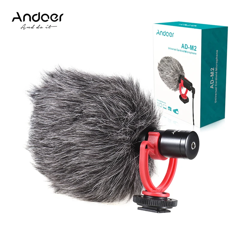 Andoer AD-M2 Microphone Photography MIC Metal Video Mic 3.5mm Plug for Huawei Smartphone Canon Nikon Sony DSLR Camera Camcorder
Andoer AD-M2 Microphone Photography MIC Metal Video Mic 3.5mm Plug for Huawei Smartphone Canon Nikon Sony DSLR Camera Camcorder