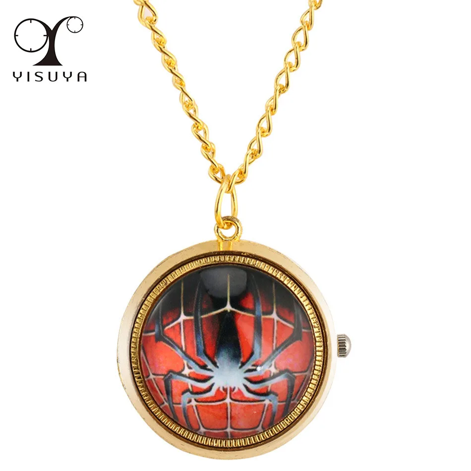 Mini Gold Spider Rotating Cover Necklace Quartz Pocket Watch Gifts Kids Arabic Numerals Dial Cute Pendant Pocket Clock Boy Girl
Mini Gold Spider Rotating Cover Necklace Quartz Pocket Watch Gifts Kids Arabic Numerals Dial Cute Pendant Pocket Clock Boy Girl