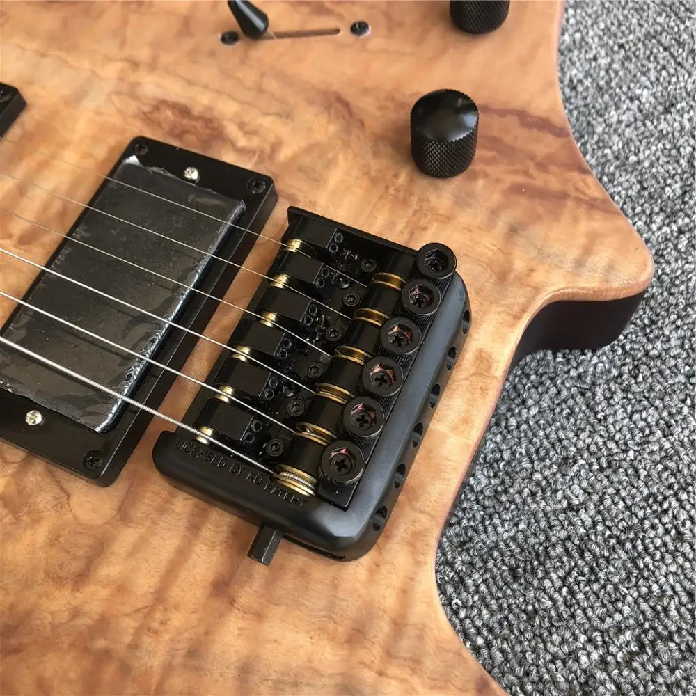 Grote Natural Koa Top Satin Finish Headless Electric Guitar,In Stock 24 Frets No Headstock Solid Mahogany Guitar
Grote Natural Koa Top Satin Finish Headless Electric Guitar,In Stock 24 Frets No Headstock Solid Mahogany Guitar