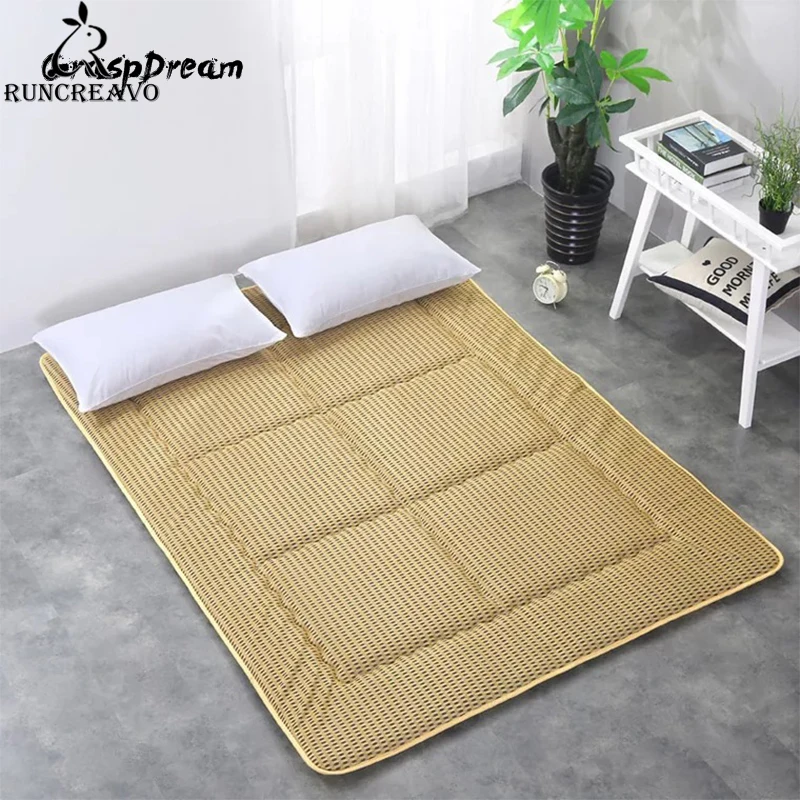 

4d Breathable Mattress Bed Mat Thickening Summer Ground Floor Sleeping Mat Non-slip Foldable Double 1.8m Tatami Bed Scorpion