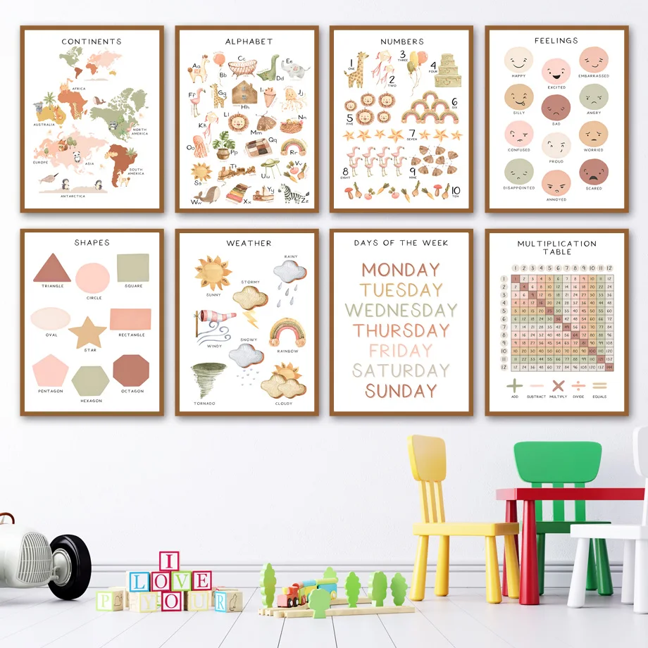 Education Alphabet Number Animal Weather Shape Nursery Wall Art Print Canvas Painting Nordic Poster Decor Picture Baby Kids Room
Education Alphabet Number Animal Weather Shape Nursery Wall Art Print Canvas Painting Nordic Poster Decor Picture Baby Kids Room
