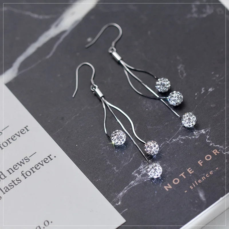 XMD Korean Popular Female Shining CZ Ball Dangle Earrings Jewelry 925 Sterling Silver Trend Lady Birthday Sale
XMD Korean Popular Female Shining CZ Ball Dangle Earrings Jewelry 925 Sterling Silver Trend Lady Birthday Sale