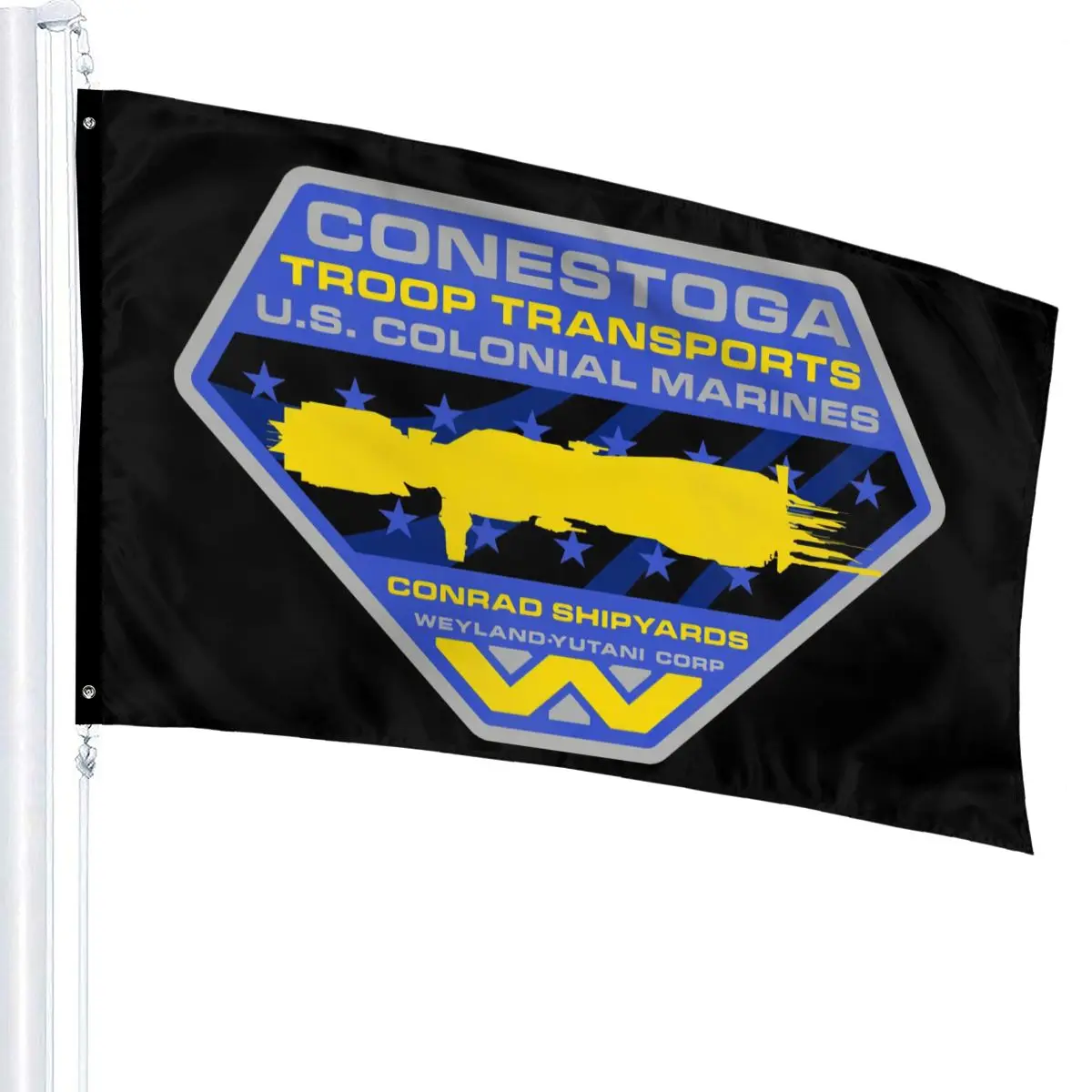 Alien Inspired Movie Uscm Uss Sulaco Nostromo Wayland Yutani 2019 New Brand High Quality Flag
Alien Inspired Movie Uscm Uss Sulaco Nostromo Wayland Yutani 2019 New Brand High Quality Flag