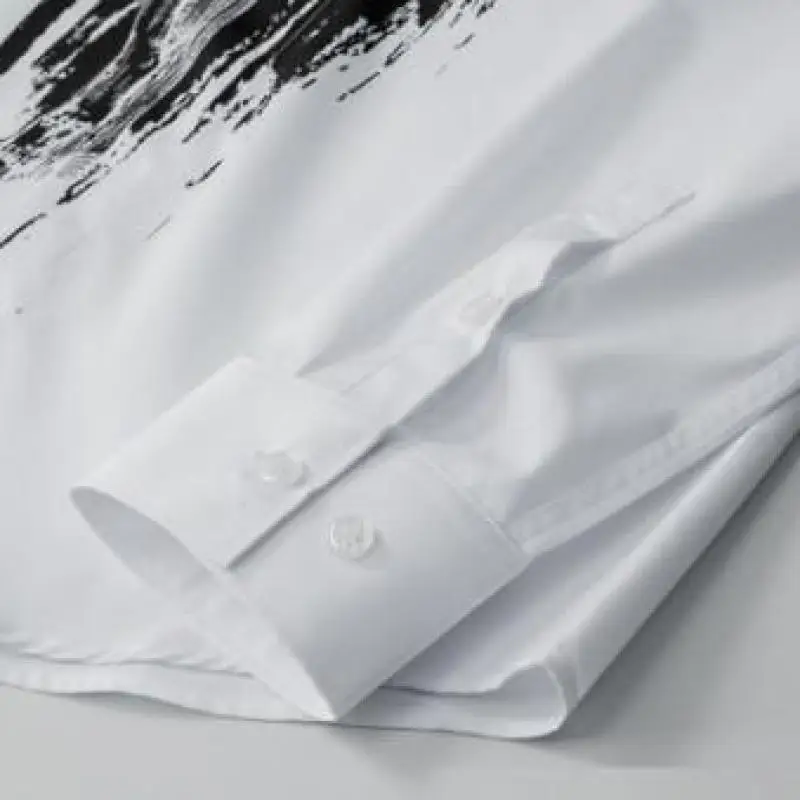 Long Sleeve Male Shirts Luxury Crucifix Printed Black White Party Mens Dress Shirts Slim Fit Man Shirts Plus Size 4XL
Long Sleeve Male Shirts Luxury Crucifix Printed Black White Party Mens Dress Shirts Slim Fit Man Shirts Plus Size 4XL