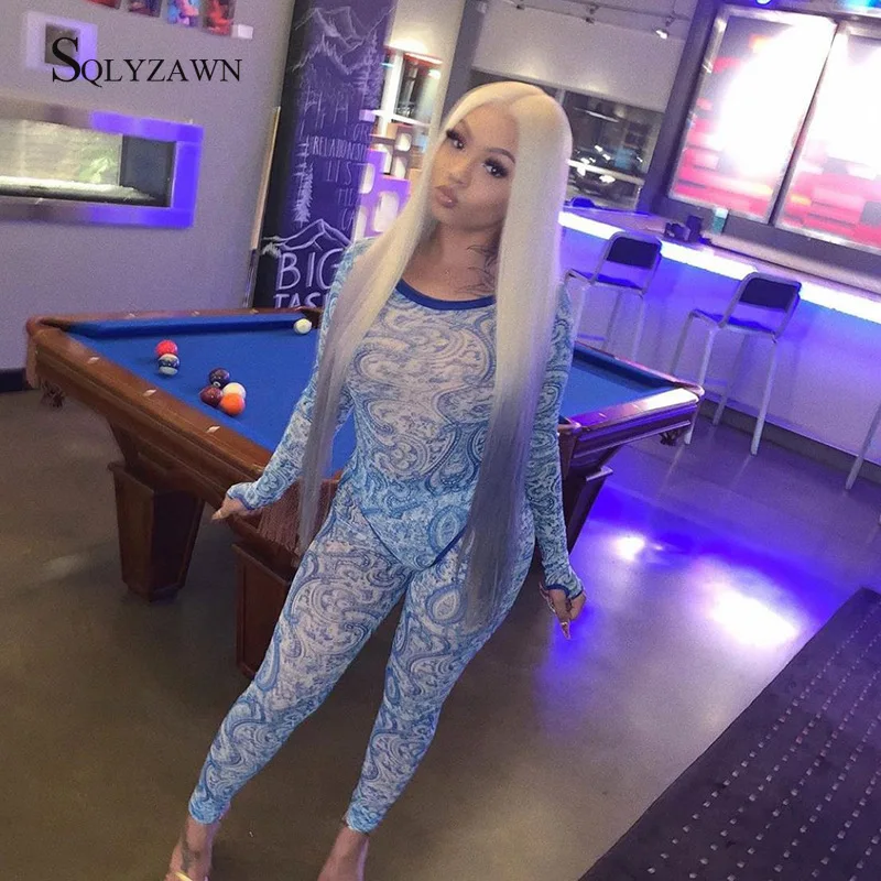 Transparent Sheer Mesh Sexy Two Piece Sets Womens Letter Print Outfits Fall Winter 2020 Night Club Set Bodysuit Top and Pants
Transparent Sheer Mesh Sexy Two Piece Sets Womens Letter Print Outfits Fall Winter 2020 Night Club Set Bodysuit Top and Pants