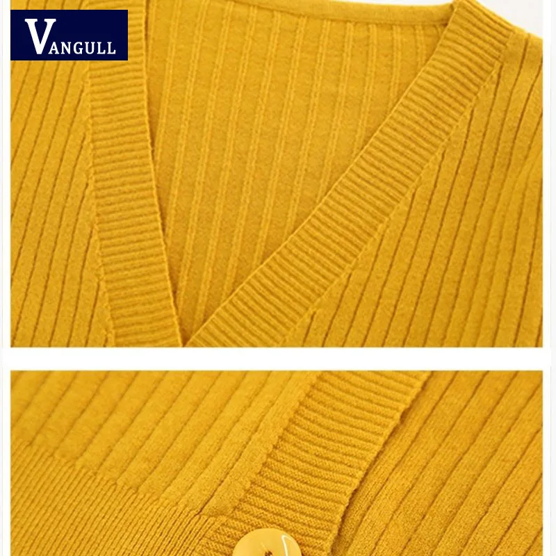 Vangull Knitting Cardigan Women Sweaters Coat New Solid Spring and Autumn Fashion V-Neck Long Sleeve Knit Sweater Coat Tops
Vangull Knitting Cardigan Women Sweaters Coat New Solid Spring and Autumn Fashion V-Neck Long Sleeve Knit Sweater Coat Tops