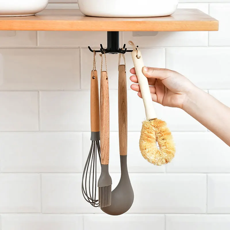 Bathroom Tool Hook Kitchen Hook Convenient Spatula Spoon Kitchenware Storage Storage Rack Rotary Hook Kitchen Wall Storage Rack
Bathroom Tool Hook Kitchen Hook Convenient Spatula Spoon Kitchenware Storage Storage Rack Rotary Hook Kitchen Wall Storage Rack