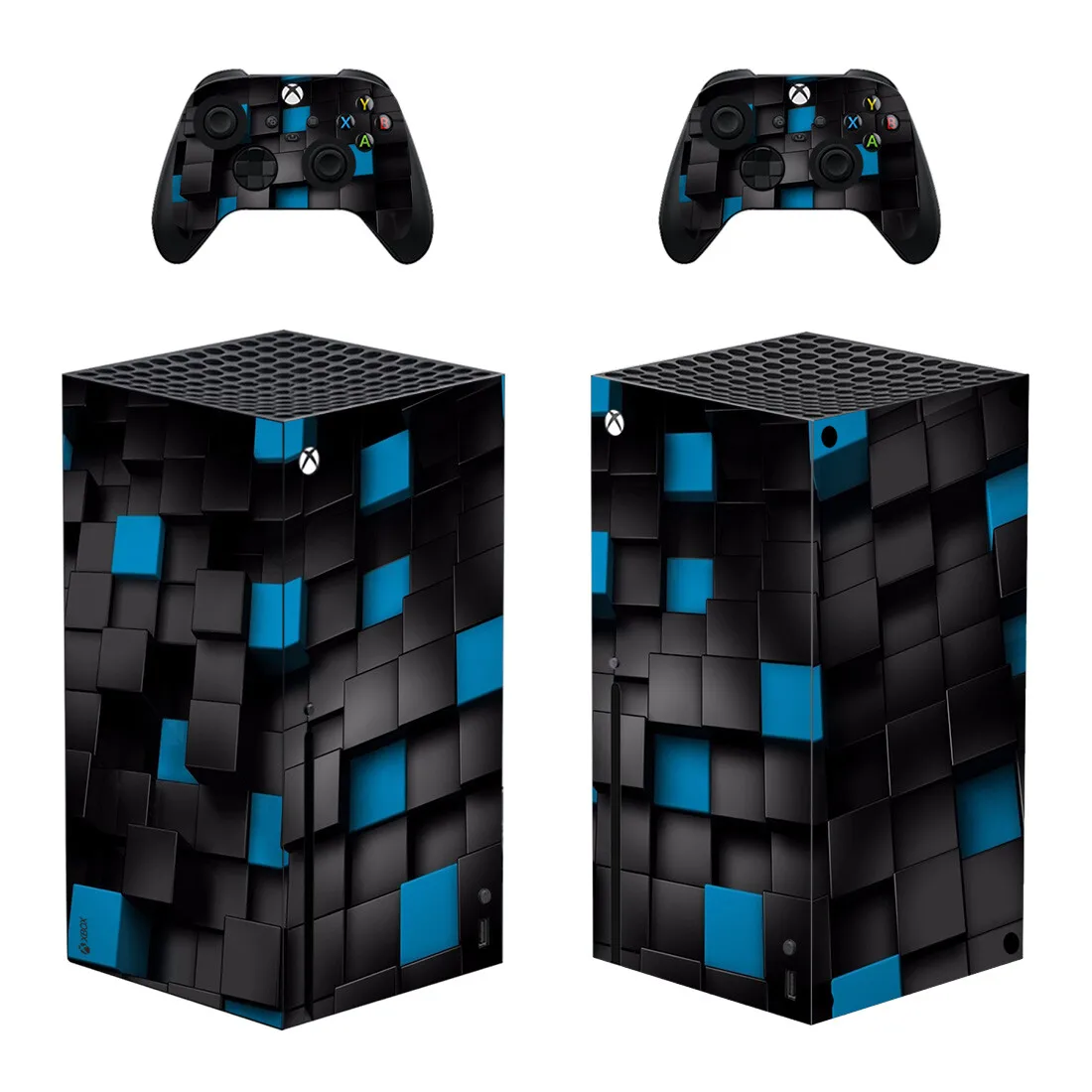 

Cube Style Xbox Series X Skin Sticker for Console & 2 Controllers Decal Vinyl Protective Skins Style 1