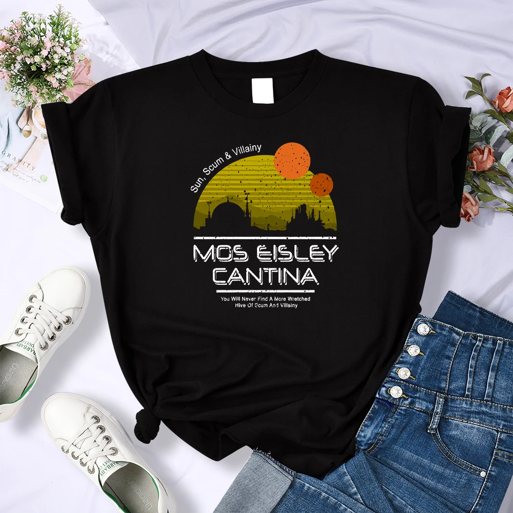 Mos Eisley Cantina Printing Tshirts Woman Summer Kawaii Temperament Top Hip Hop Style Tshirt 2021 Fashion Loose T-shirts Female
Mos Eisley Cantina Printing Tshirts Woman Summer Kawaii Temperament Top Hip Hop Style Tshirt 2021 Fashion Loose T-shirts Female