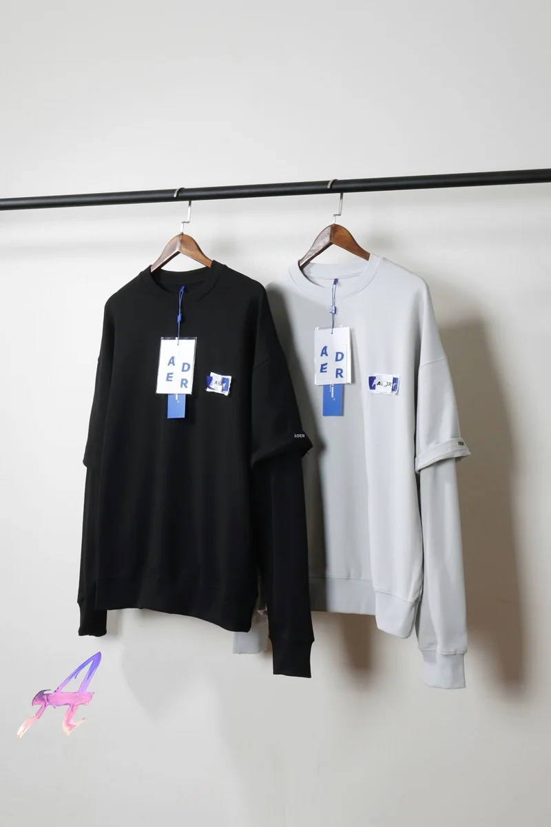 Ader Error Sweatshirt Fake Two-piece Rivet Labe Ader Error Pullover Top Quality Casual Double Sleeve Design Adererror Sweatshirt
Ader Error Sweatshirt Fake Two-piece Rivet Labe Ader Error Pullover Top Quality Casual Double Sleeve Design Adererror Sweatshirt