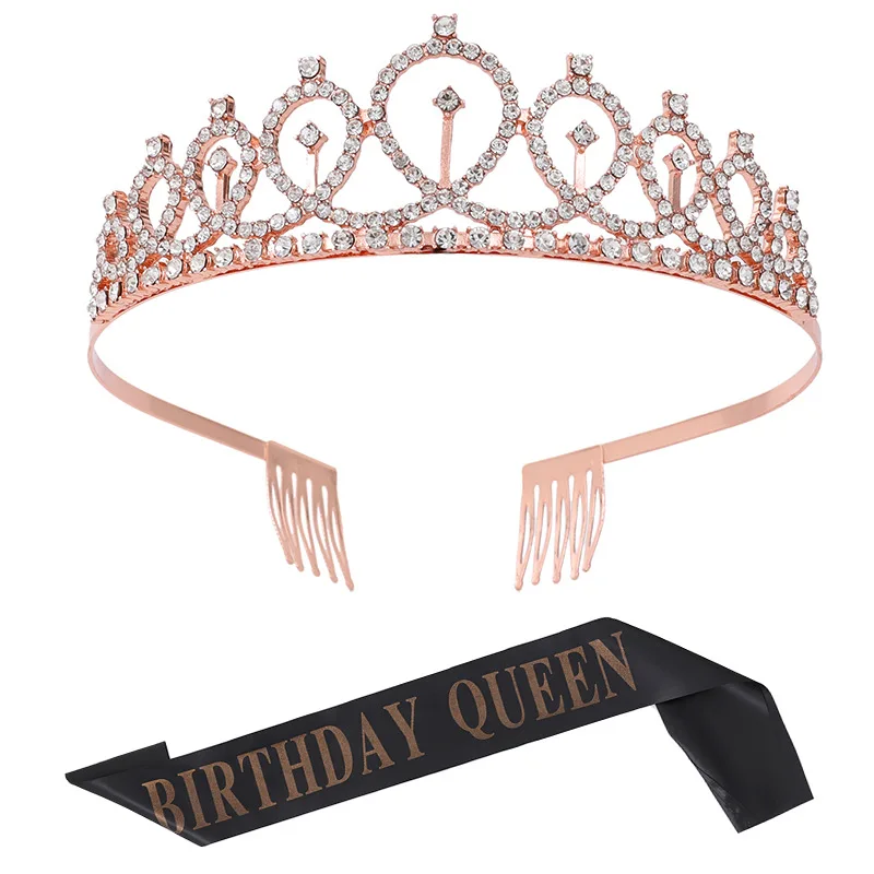 2Pcs Birthday Girl Sash and Tiara Crown Rhinestone Sparkly Headband Set for Queen Girls Happy Birthday Party Supplies Decoration
2Pcs Birthday Girl Sash and Tiara Crown Rhinestone Sparkly Headband Set for Queen Girls Happy Birthday Party Supplies Decoration