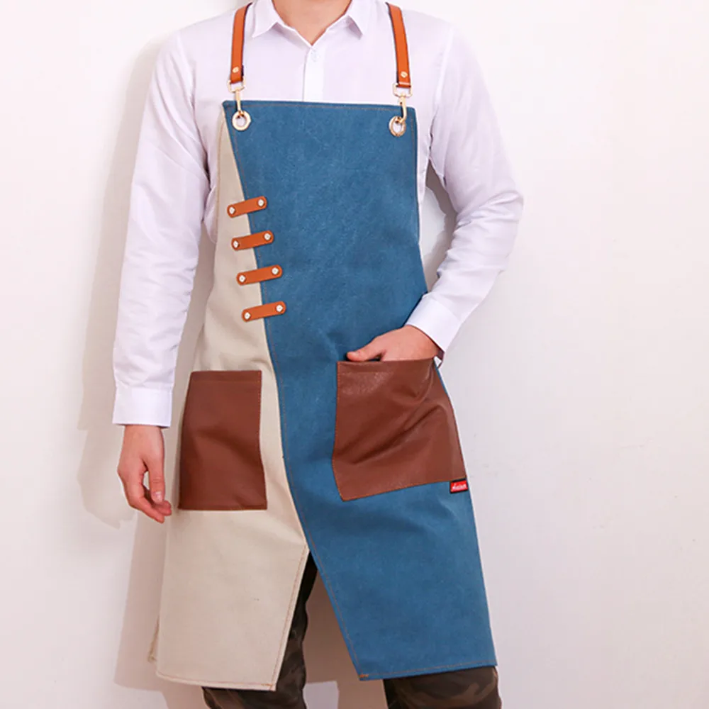 Fashion Denim Canvas Apron Waterproof And Oil-proof Barista Work Overalls Creative Kitchen Restaurant Coffee Shop Kitchen Tool
Fashion Denim Canvas Apron Waterproof And Oil-proof Barista Work Overalls Creative Kitchen Restaurant Coffee Shop Kitchen Tool