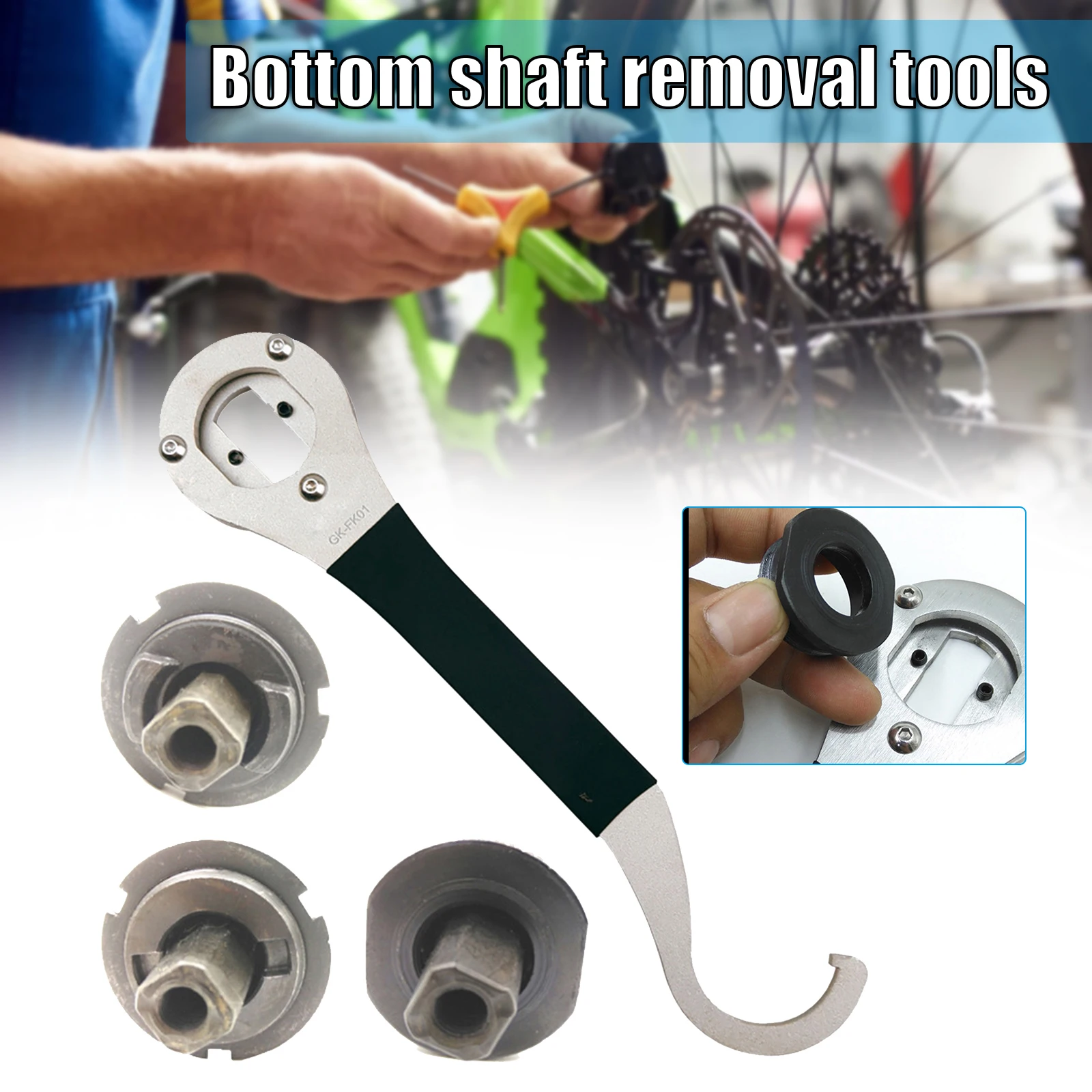Bicycle Middle Axle Removal Tool Wrench Durable Stainless Steel Tail Hook Wrench Positive And Negative Bowl SM
Bicycle Middle Axle Removal Tool Wrench Durable Stainless Steel Tail Hook Wrench Positive And Negative Bowl SM