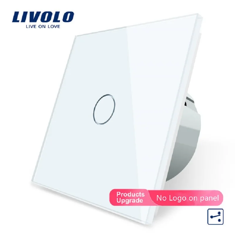LIVOLO EU Standard Wall Switch 1 Gang 2 Way Control Switch, White Crystal Glass Panel, Wall Light Touch Screen Switch,OS-01S-1/2
LIVOLO EU Standard Wall Switch 1 Gang 2 Way Control Switch, White Crystal Glass Panel, Wall Light Touch Screen Switch,OS-01S-1/2