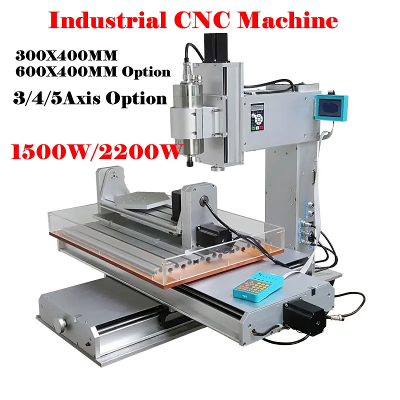 Industrial Vertical CNC 6040 3040 Metal Router 2200W 5Axis Engraving Milling Machine for Woodworking with Mach3 Software Kit
Industrial Vertical CNC 6040 3040 Metal Router 2200W 5Axis Engraving Milling Machine for Woodworking with Mach3 Software Kit