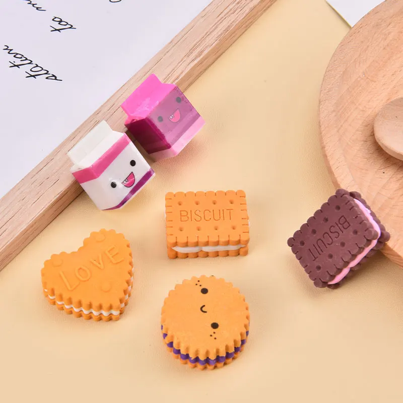 6pcs/pack NEW Kawaii Cartoon Boxed Milk Heart Biscuit Eraser Cute Stationery School Girl Student Supplies Party Material
6pcs/pack NEW Kawaii Cartoon Boxed Milk Heart Biscuit Eraser Cute Stationery School Girl Student Supplies Party Material