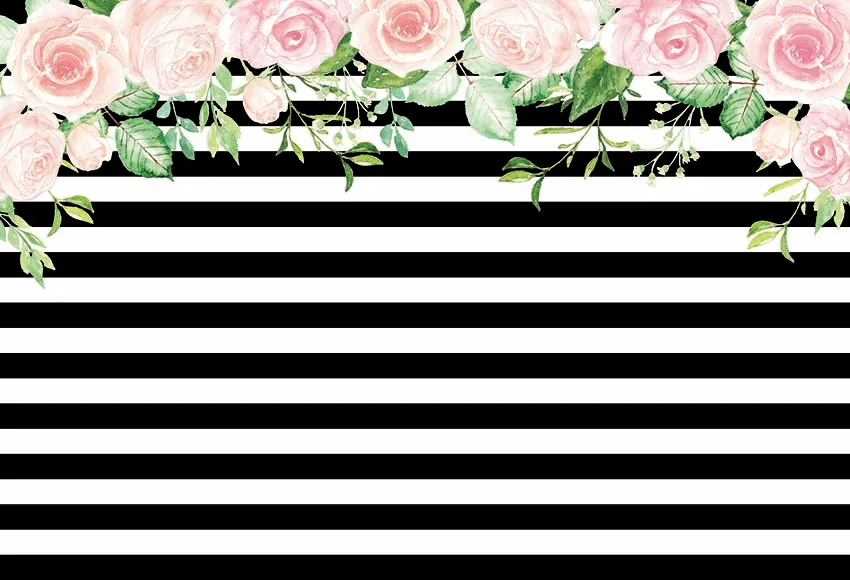 Black White Stripes Flowers Wedding Photography Background Backdrop Photocall Children Photo Studio
Black White Stripes Flowers Wedding Photography Background Backdrop Photocall Children Photo Studio