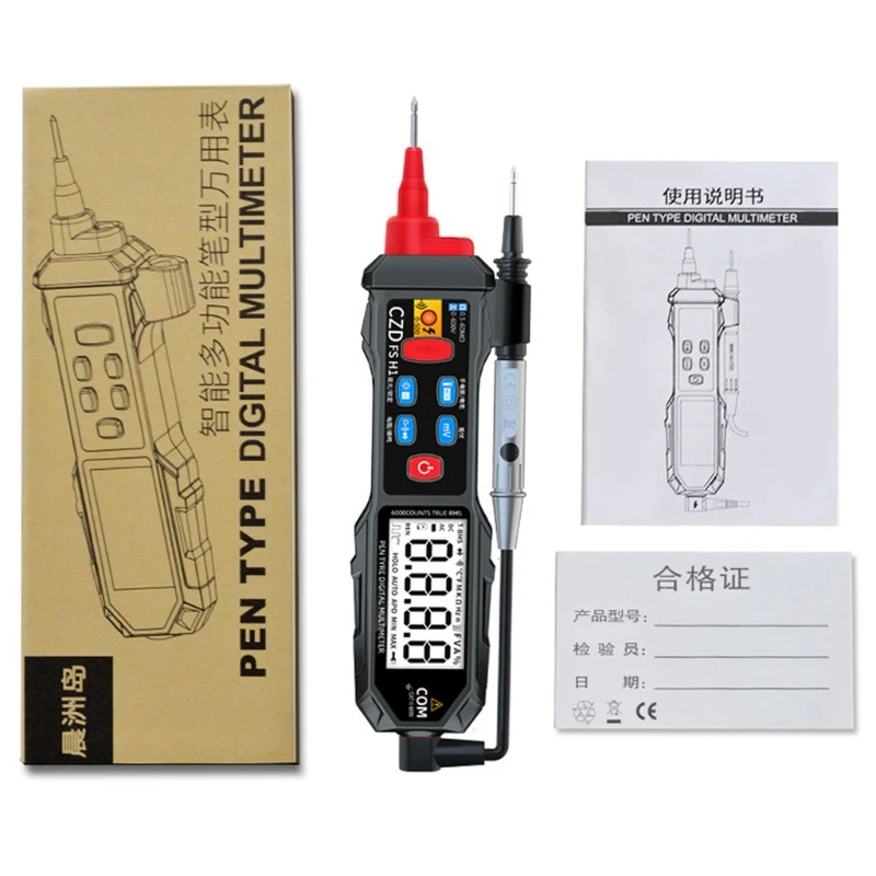 Digital Multimeter Digital Display Pocket Pen Multimeter Auto Range Detection K9FA
Digital Multimeter Digital Display Pocket Pen Multimeter Auto Range Detection K9FA