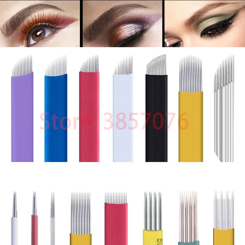 50pcs Microblading Needles 0.18mm Tebori Blades Permanent Makeup Eyebrow Needles For 3D Embroidery Manual Tattoo Pen Machine
50pcs Microblading Needles 0.18mm Tebori Blades Permanent Makeup Eyebrow Needles For 3D Embroidery Manual Tattoo Pen Machine