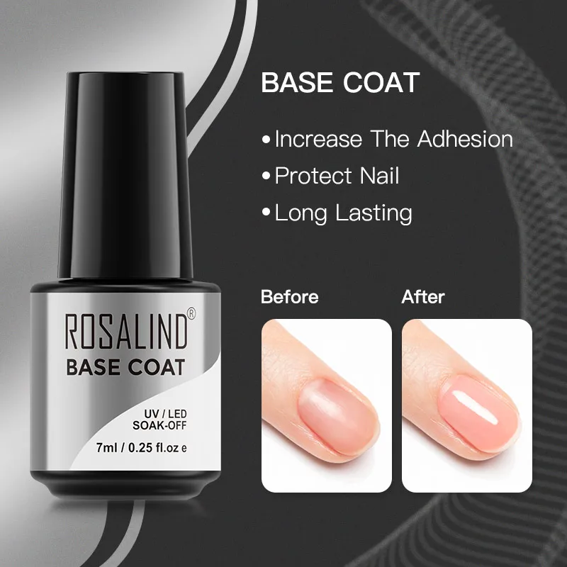 ROSALIND Base Coat Gel Nail Polish Nails Art Soak off Gel Lacquer Semi Vernis Permanent Transparent Multi-use Gel Polish
ROSALIND Base Coat Gel Nail Polish Nails Art Soak off Gel Lacquer Semi Vernis Permanent Transparent Multi-use Gel Polish
