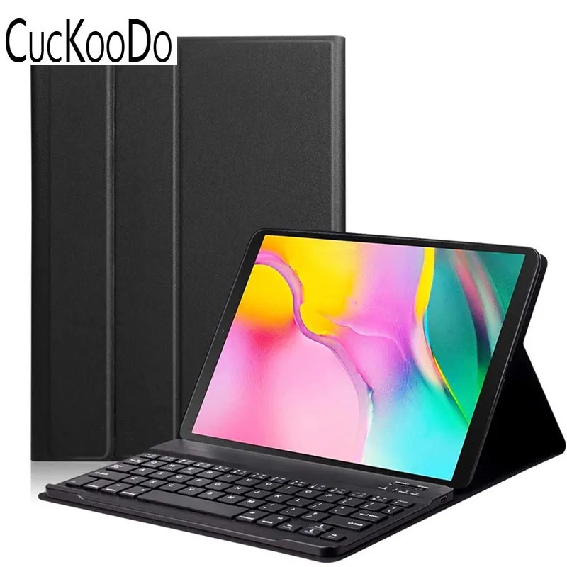 Тонкий легкий чехол с магнитной съемной беспроводной клавиатурой для Galaxy Tab A