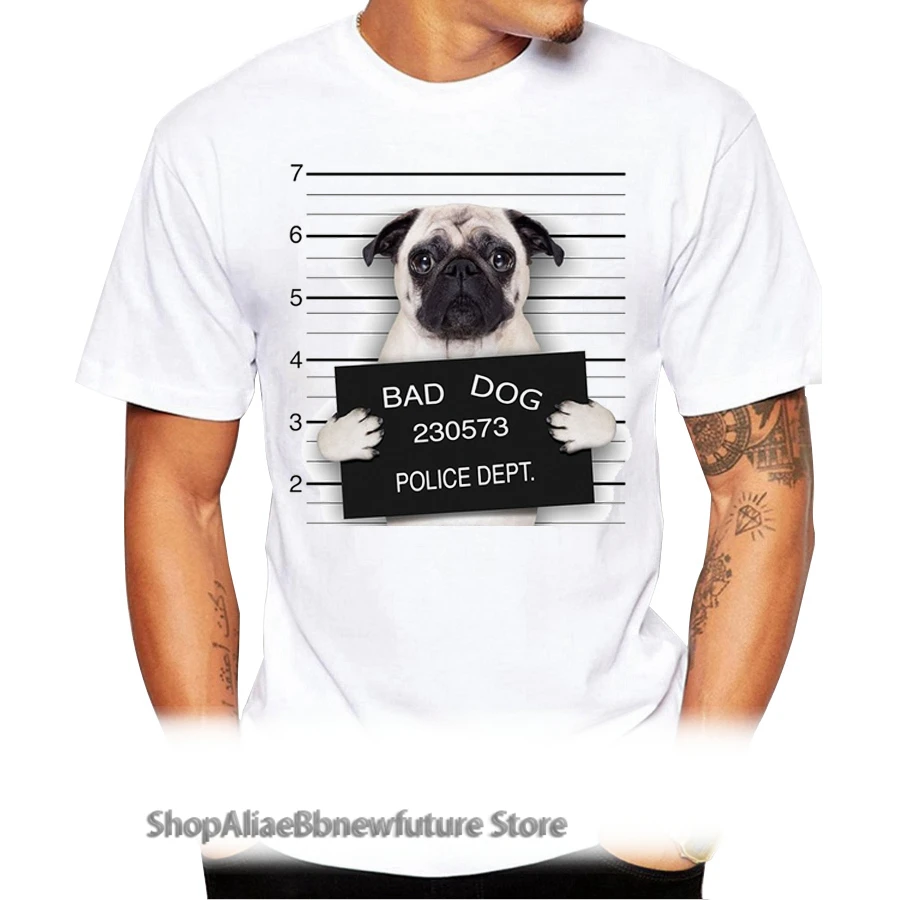 2021 Creative Dog Police Dept Design Men T Shirt Pug Printed T-shirt Short Sleeve Casual French Bulldog Tops 
2021 Creative Dog Police Dept Design Men T Shirt Pug Printed T-shirt Short Sleeve Casual French Bulldog Tops